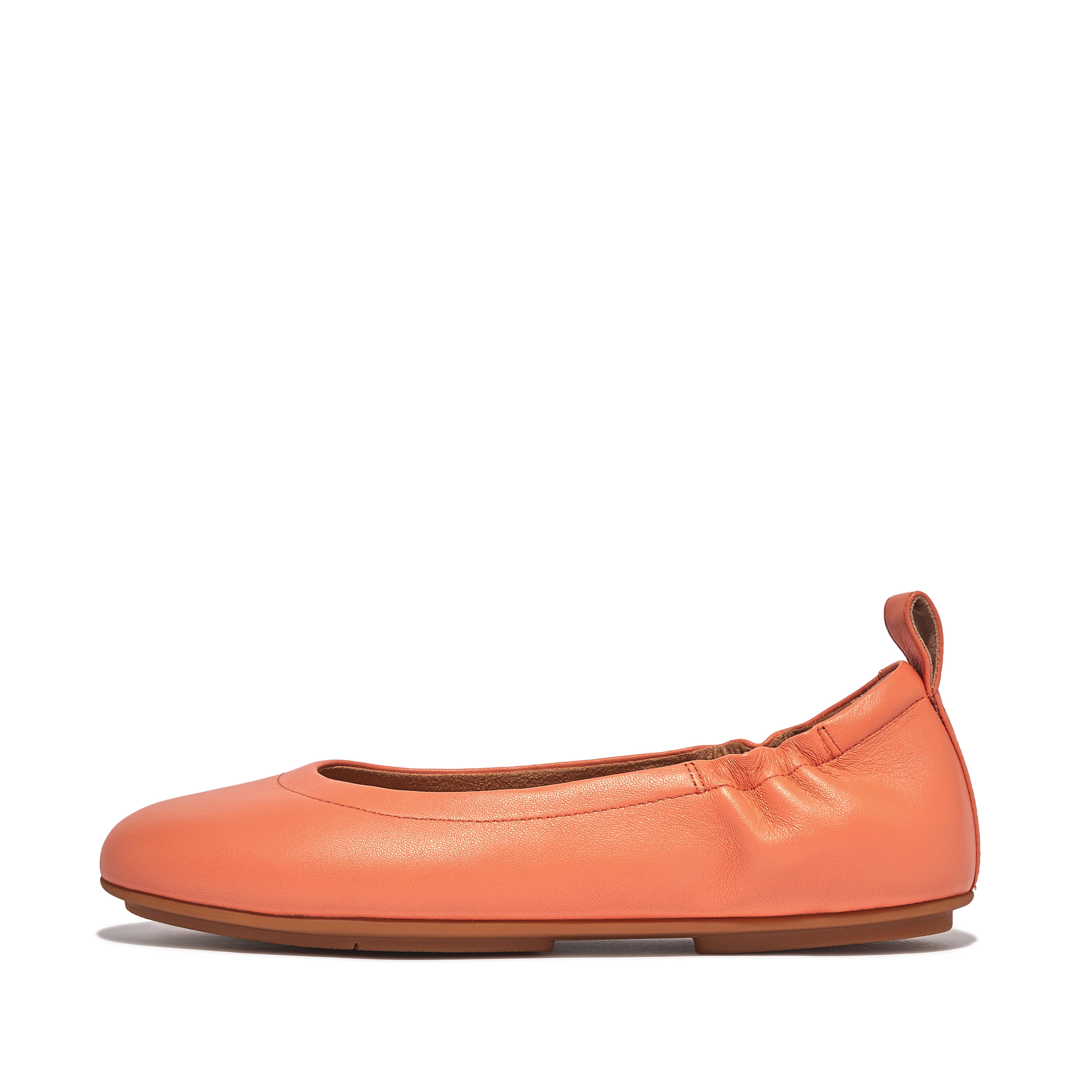 핏플랍 플랫 슈즈 Fitflop Soft Leather Ballet Flats,Sunshine Coral