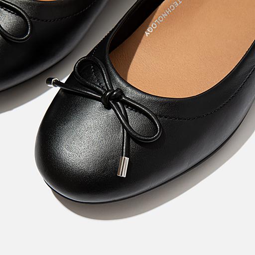 Leather ballet flats on sale