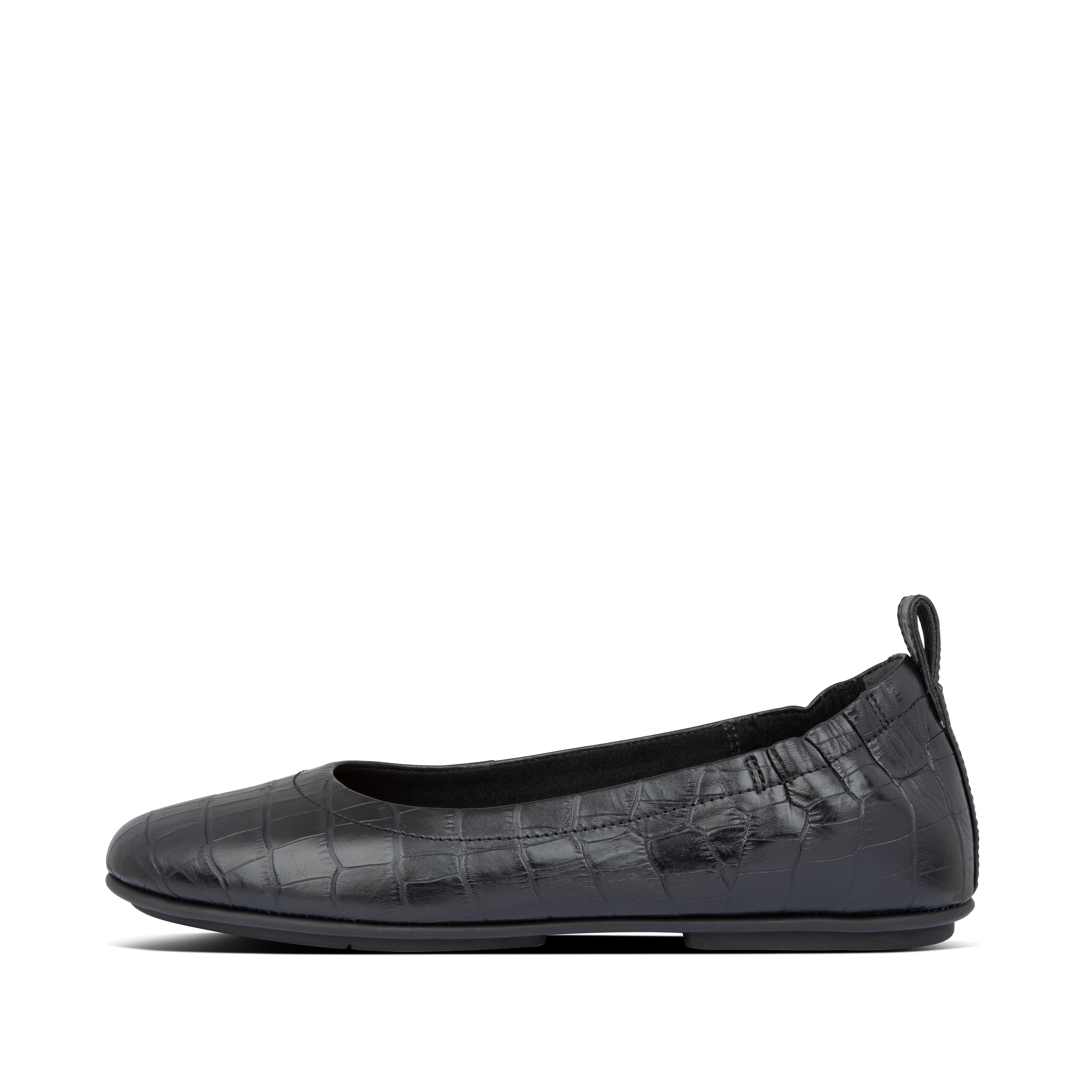 all leather ballet flats