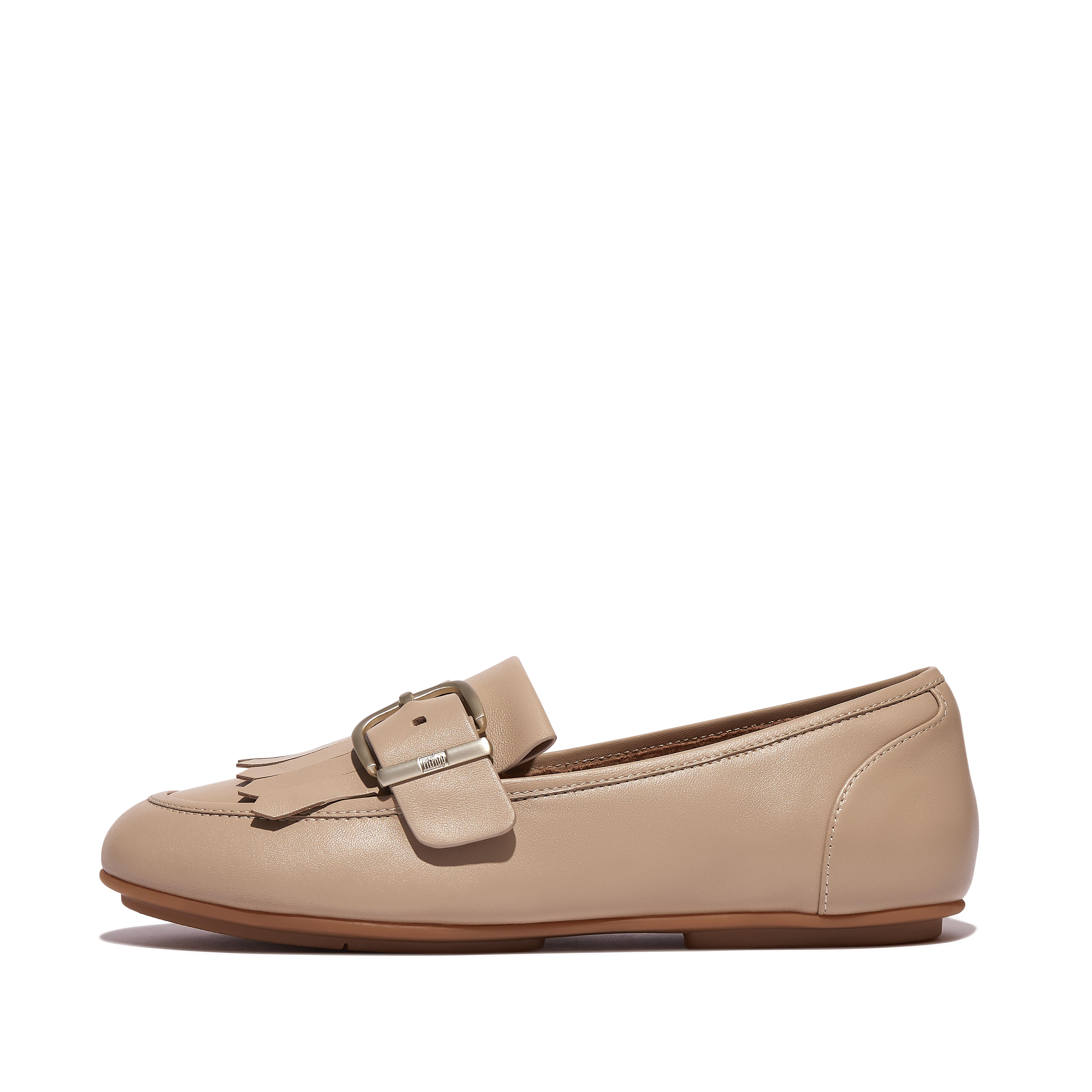 ALLEGRO フリンジ バックル レザーローファー｜fitflop(フィット