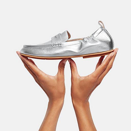 Fitflop silver loafers store