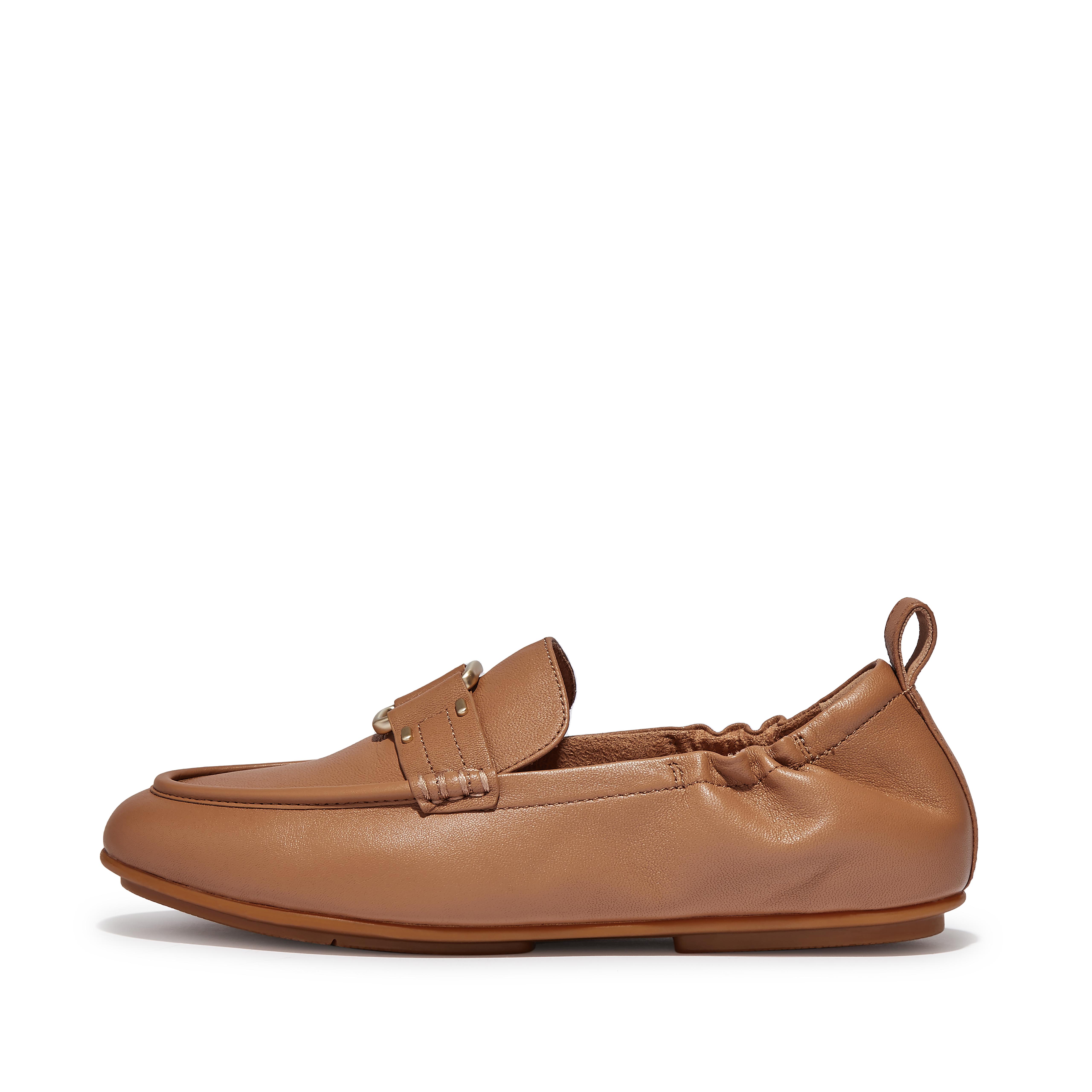 Fitflop Stud-Buckle Leather Loafers