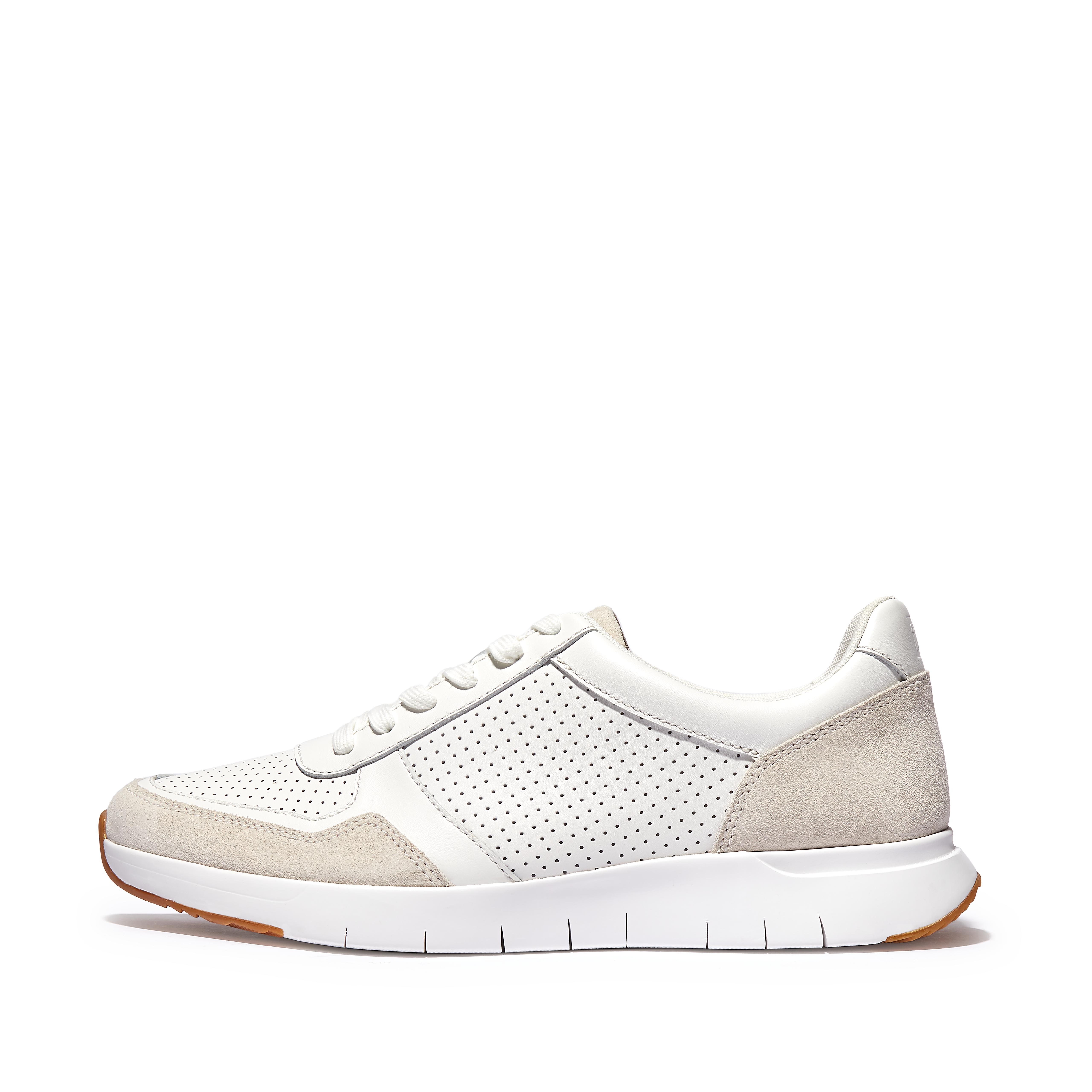 핏플랍 스니커즈 핏플랍 Fitflop Leather-Mix Sneakers,Urban White