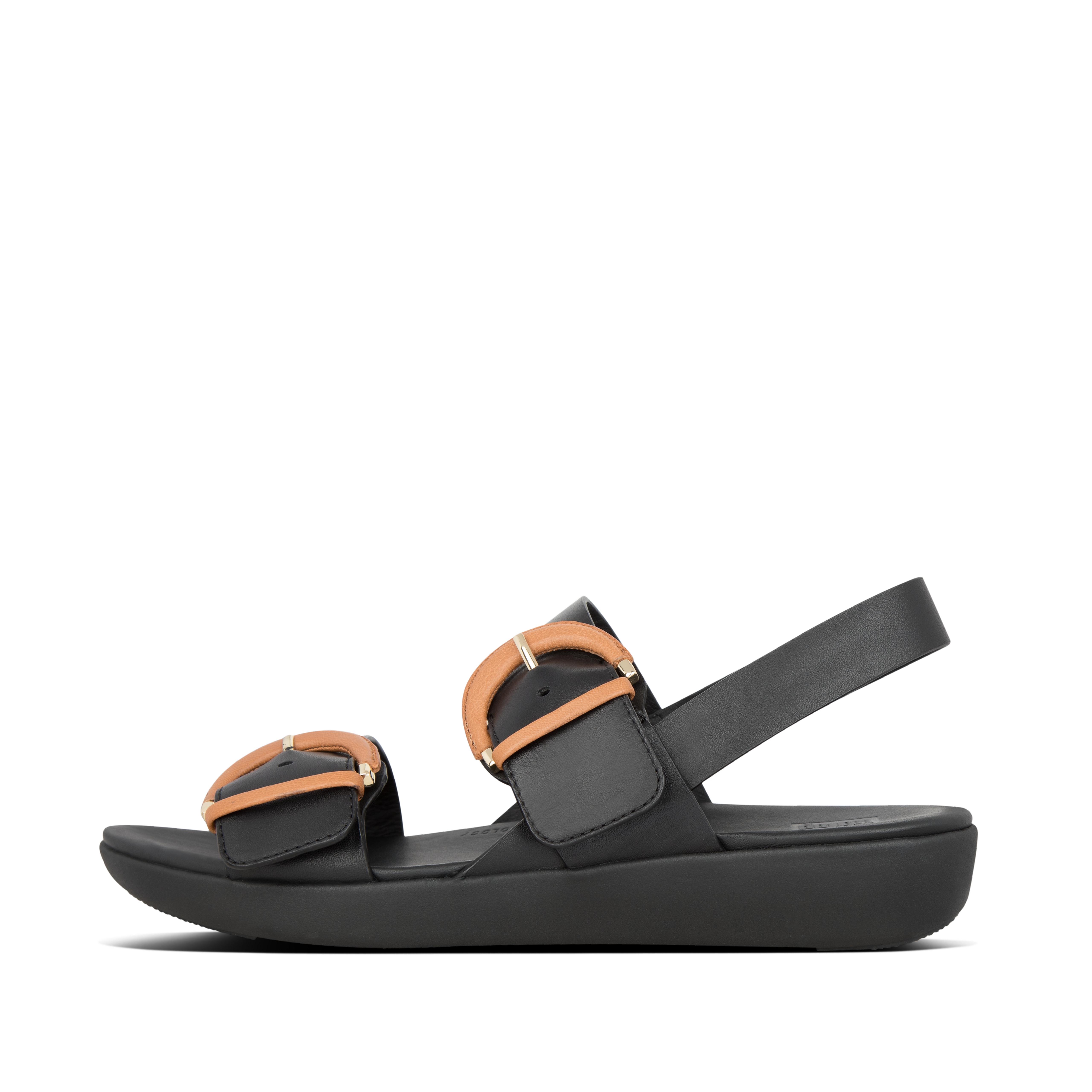 buckle leather sandals