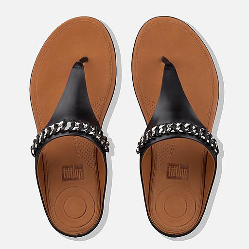 Women s BANDA II Leather Toe Thongs FitFlop EU