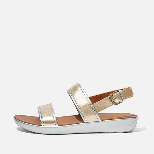 Women s Barra Leather Back Strap Sandals FitFlop CA