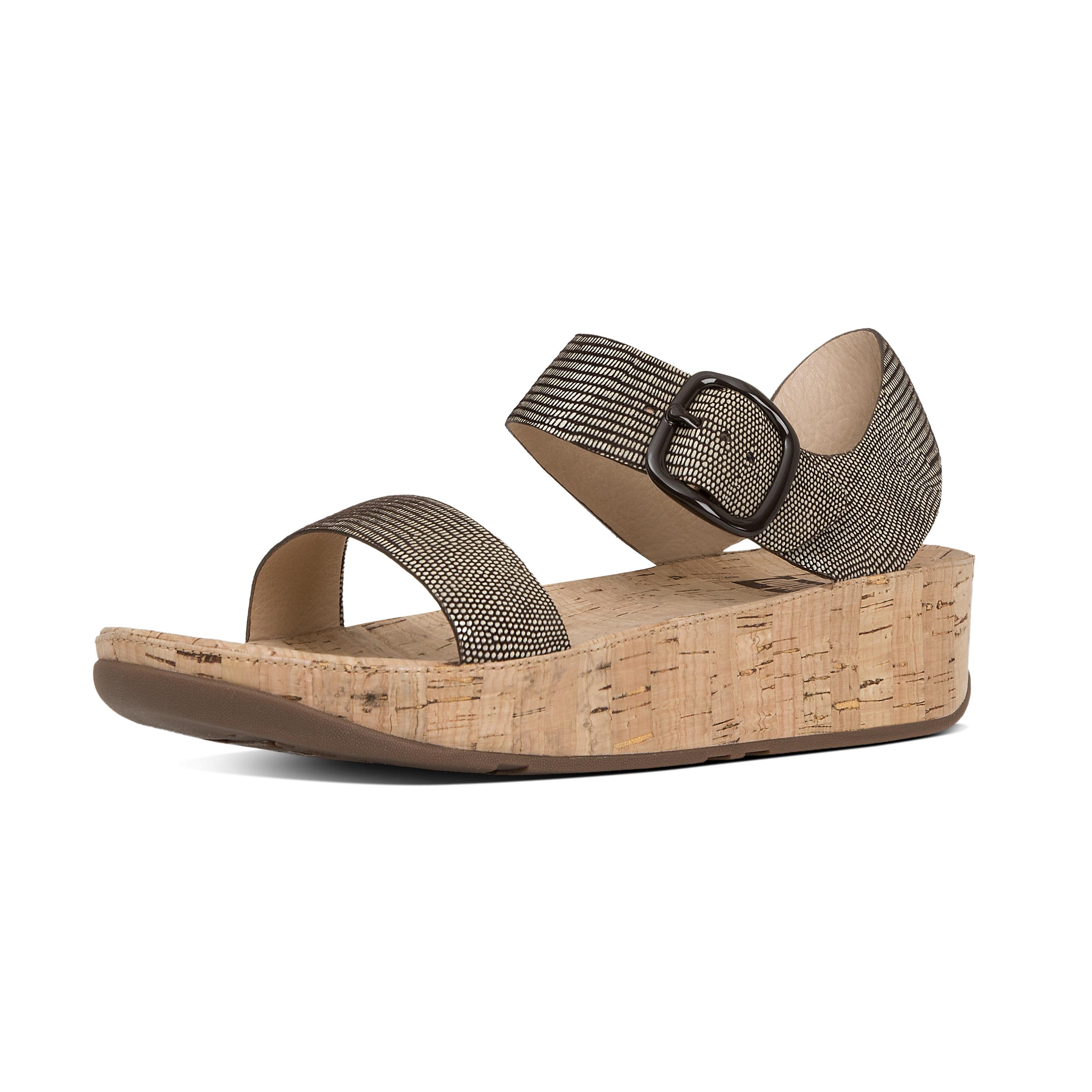 grey suede back strap sandals