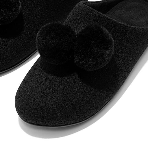 Women s CHRISSIE Pom Pom Felt Slippers FitFlop US