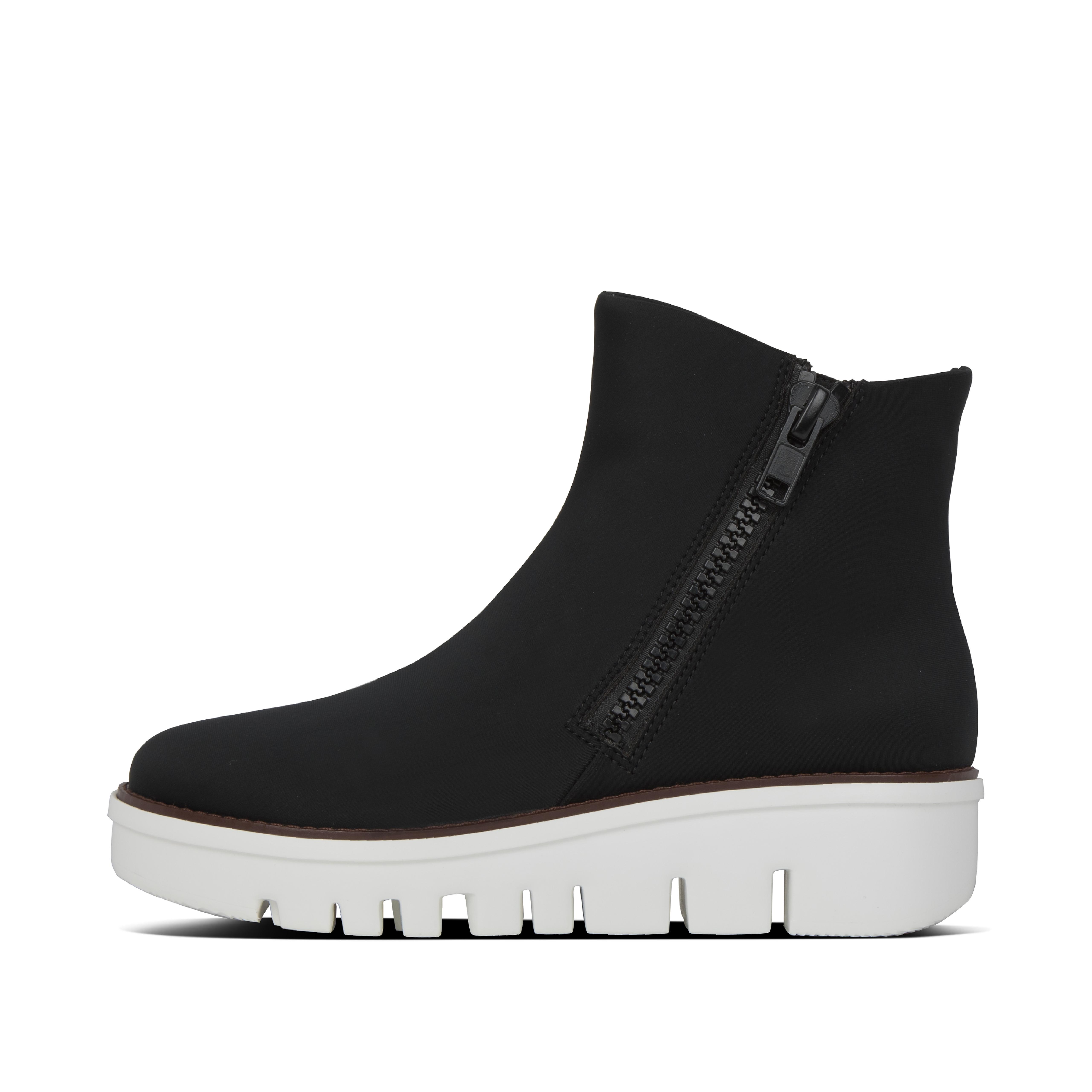 Women's Chunky-Zip Lycra Boots