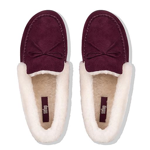 Fitflop clara shearling suede slipper new arrivals