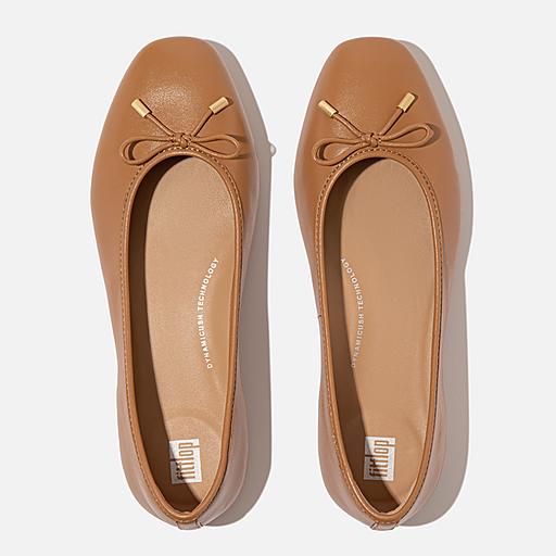 Women s Delicato Leather Ballerinas FitFlop UK