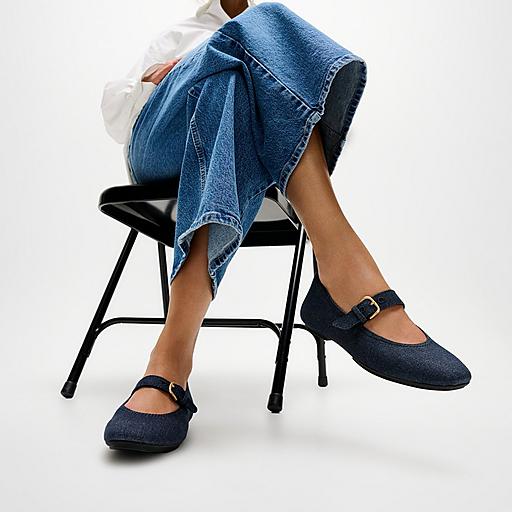 Women's Delicato Denim Textile Mary Jane | FitFlop US