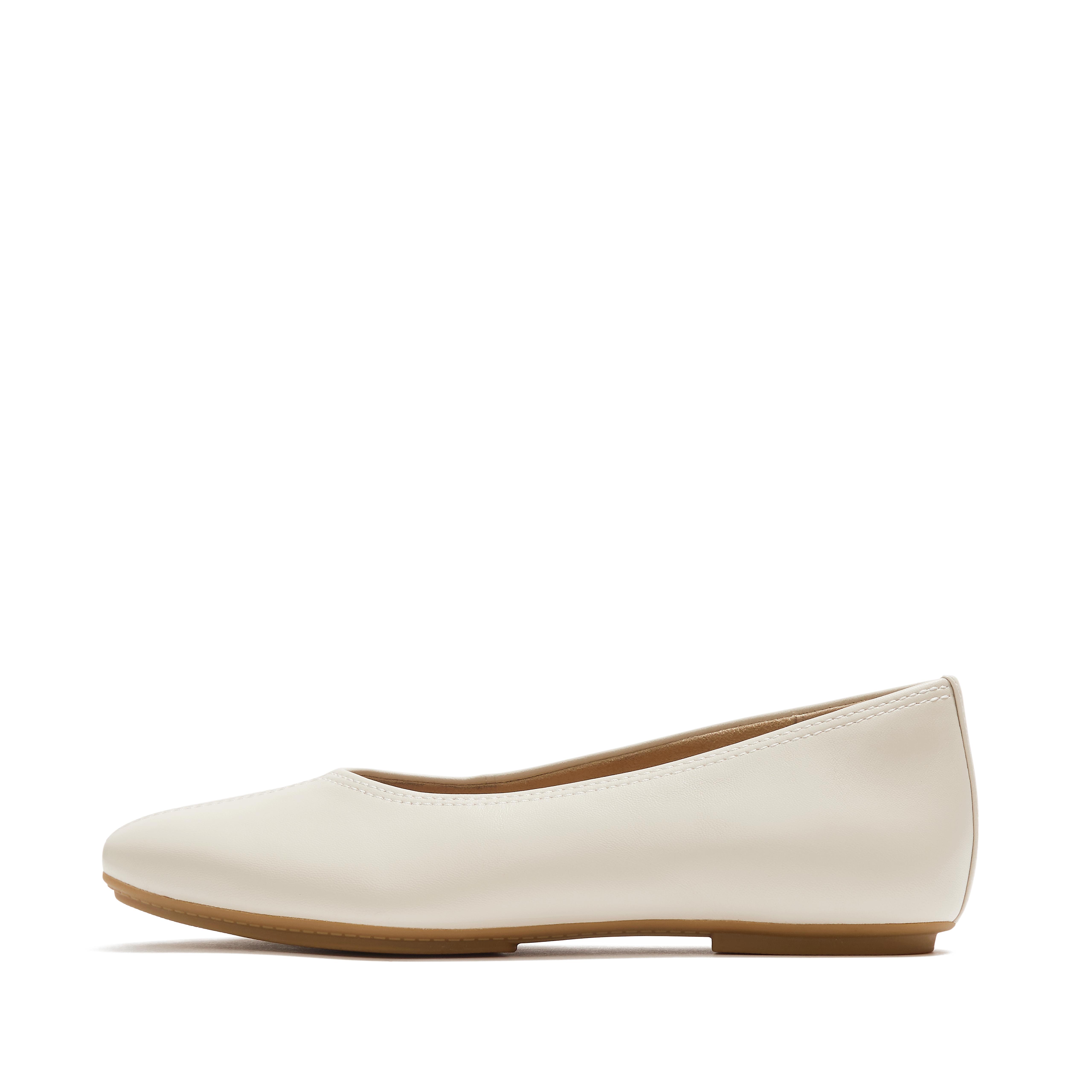 Delicato High-Cut Soft-Leather Ballerinas