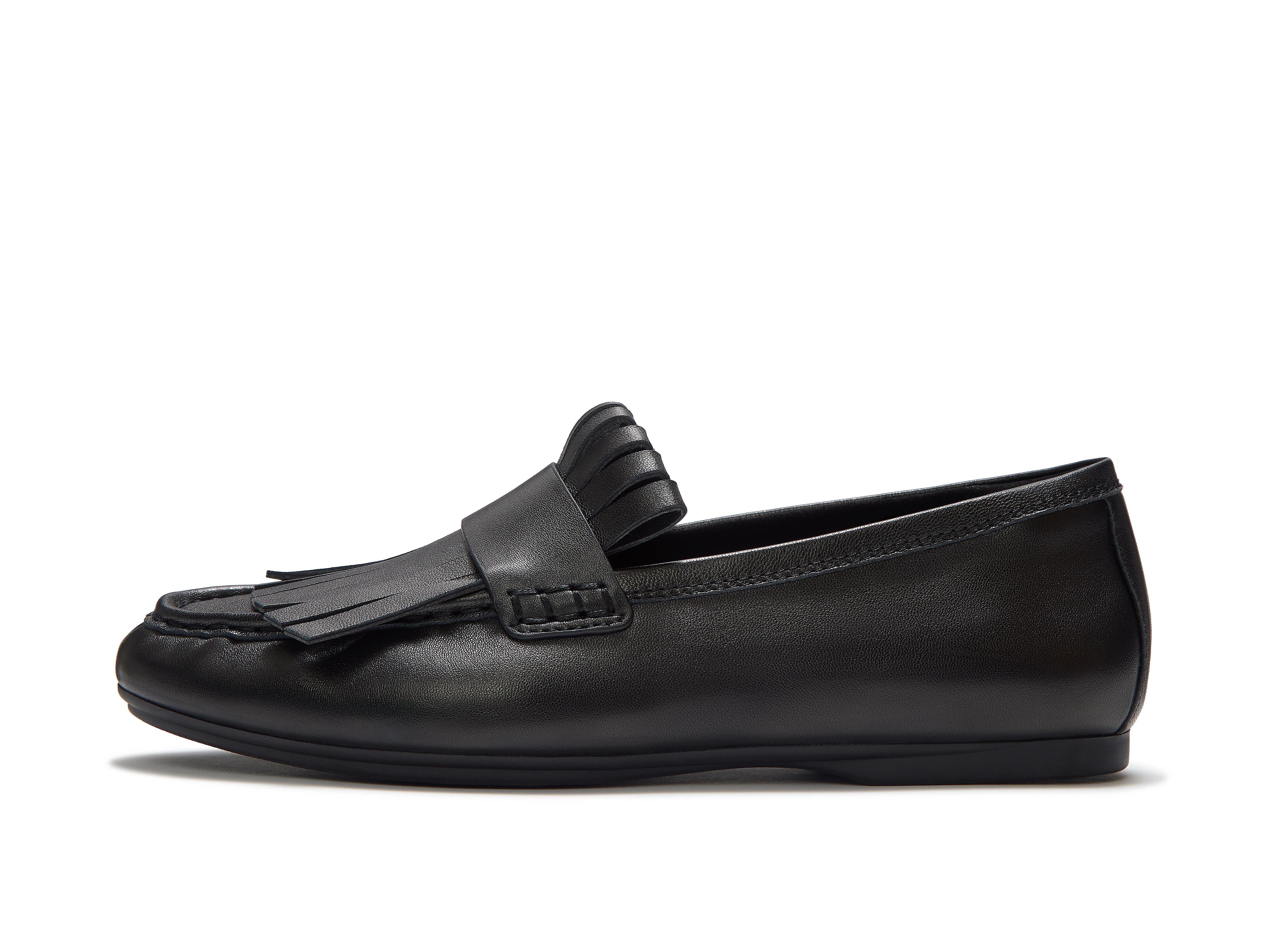GEN-FF Buckle Two-Bar Suede Slides
