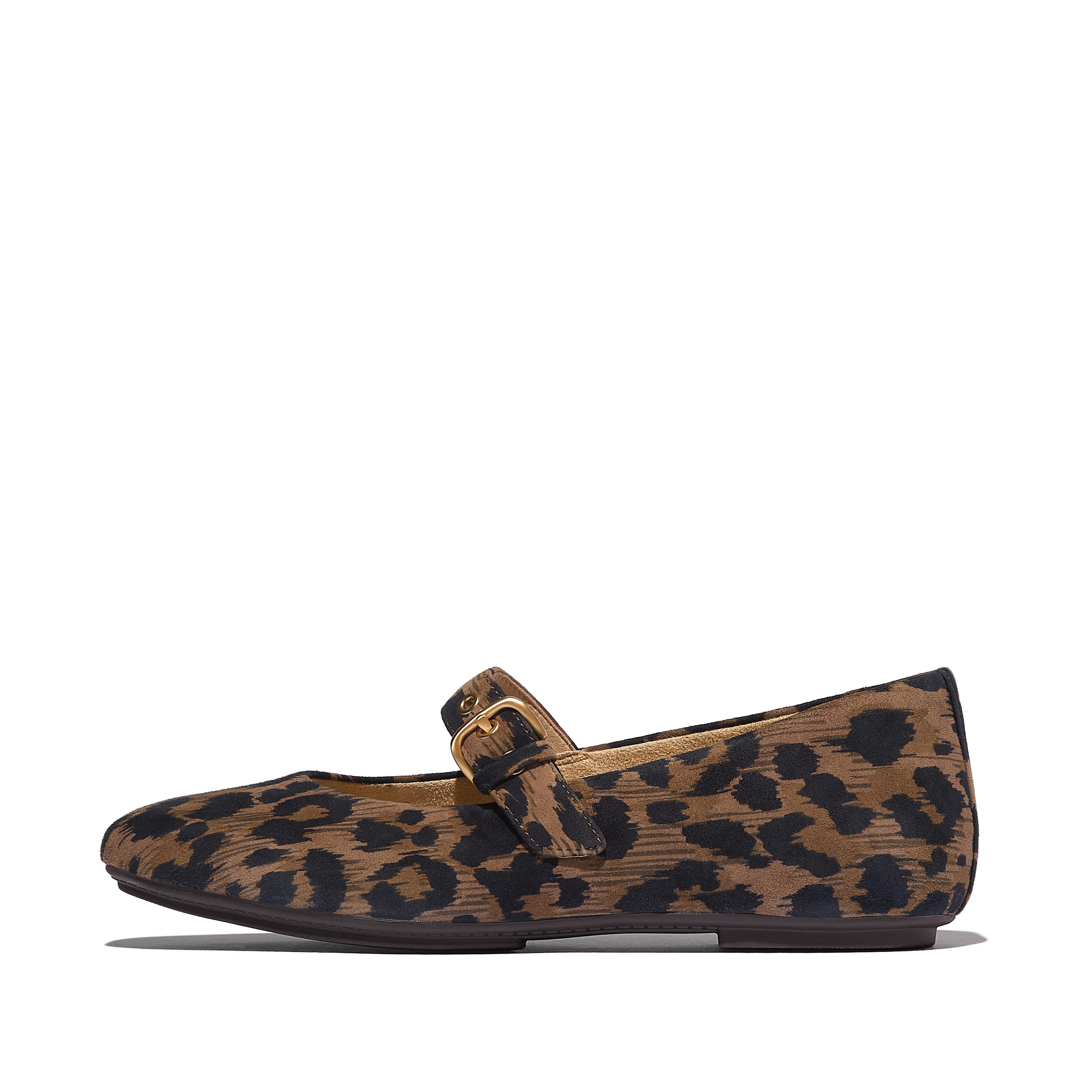 Women's Delicato Leopard Suede Loafers | FitFlop US