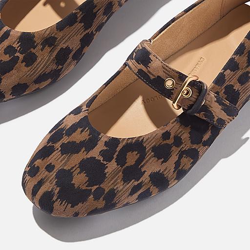 Women's Delicato Leopard Suede Loafers | FitFlop US
