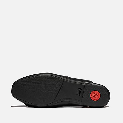 ★ PAES★ Soft Twist Mule Black STM01-BK Women's Delicato Leather Mules | FitFlop US