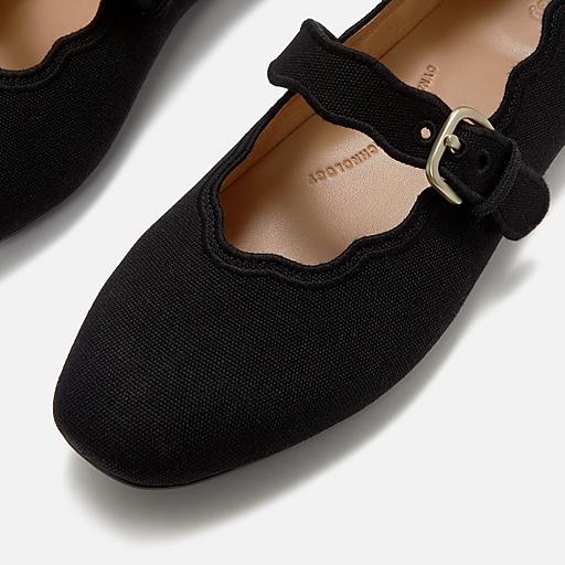 Women's Delicato Wave-Edge Textile Mary Jane | FitFlop US