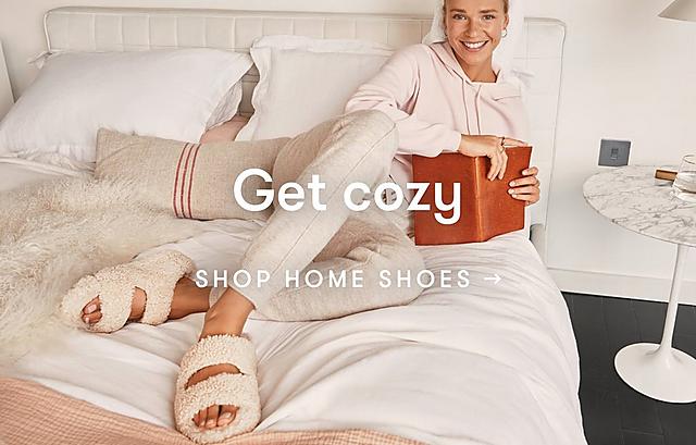 Get cozy! Shop home shoes