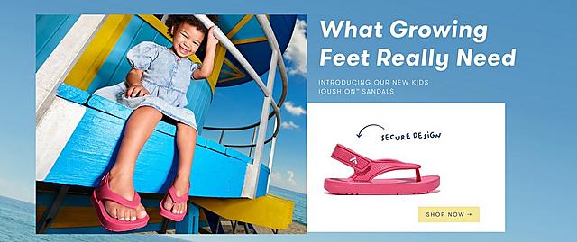 Introducing our kids new iqushion sandal