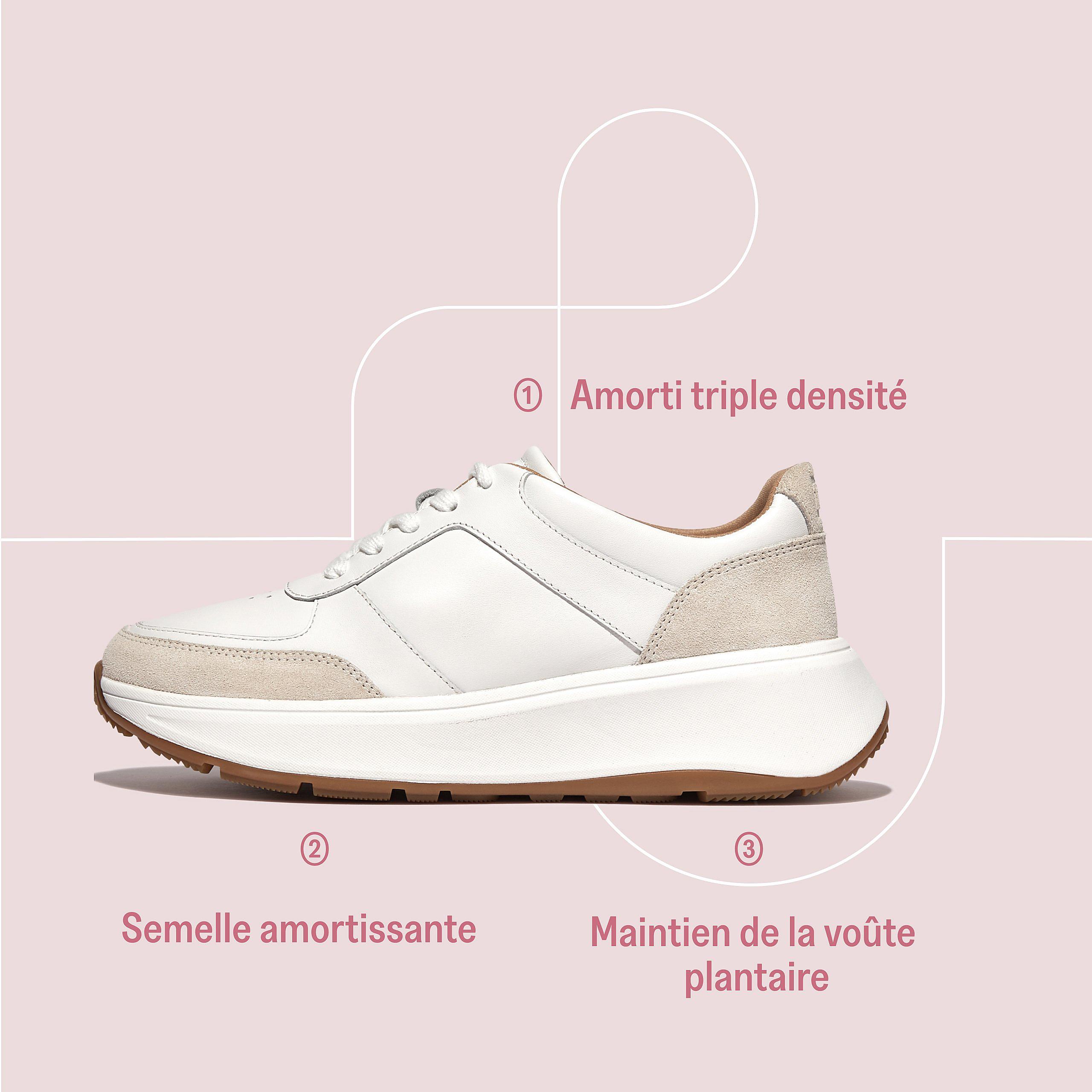 white rally trainer featuring the anatomicush technology