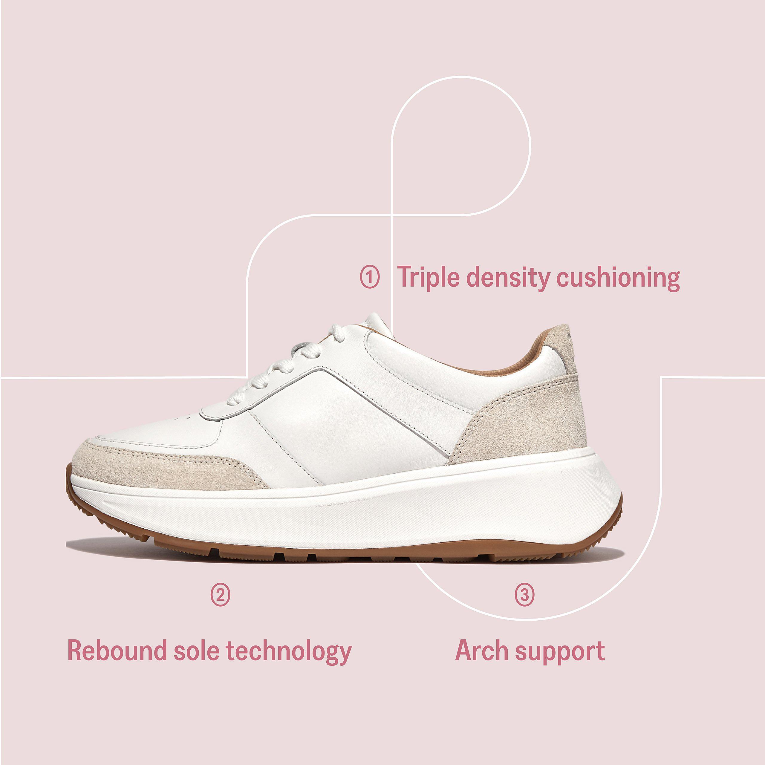 white rally trainer featuring the anatomicush technology