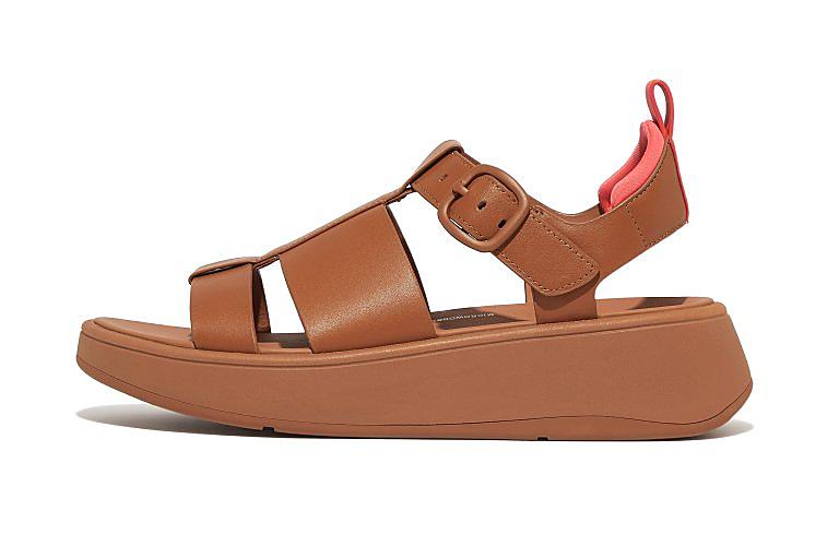 Leather Flatform Fisherman Sandals