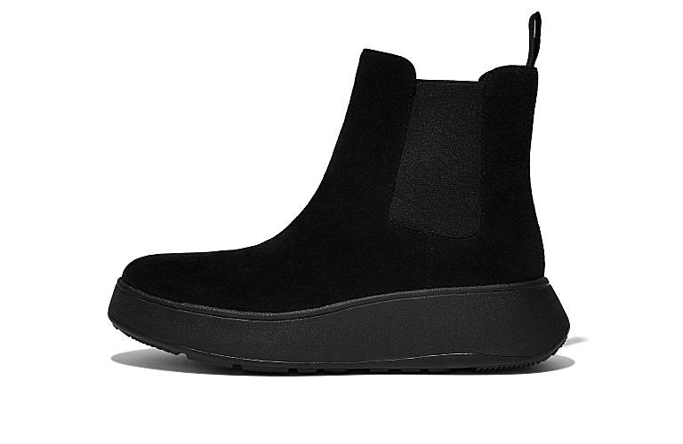 Suede Flatform Chelsea Boots