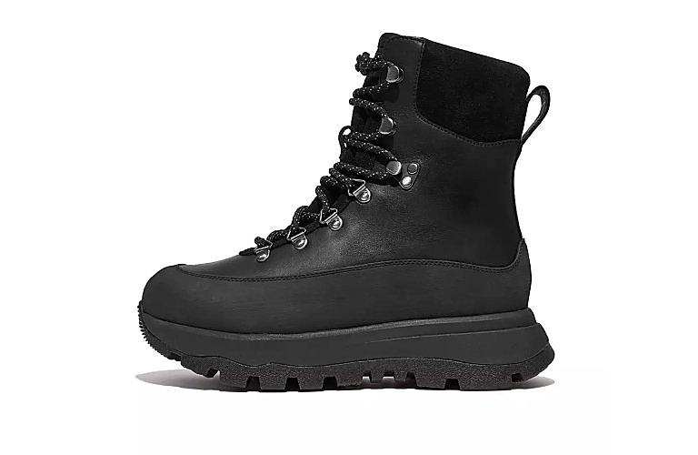 Waterproof Leather/Suede Fleece-Lined Walking Boots