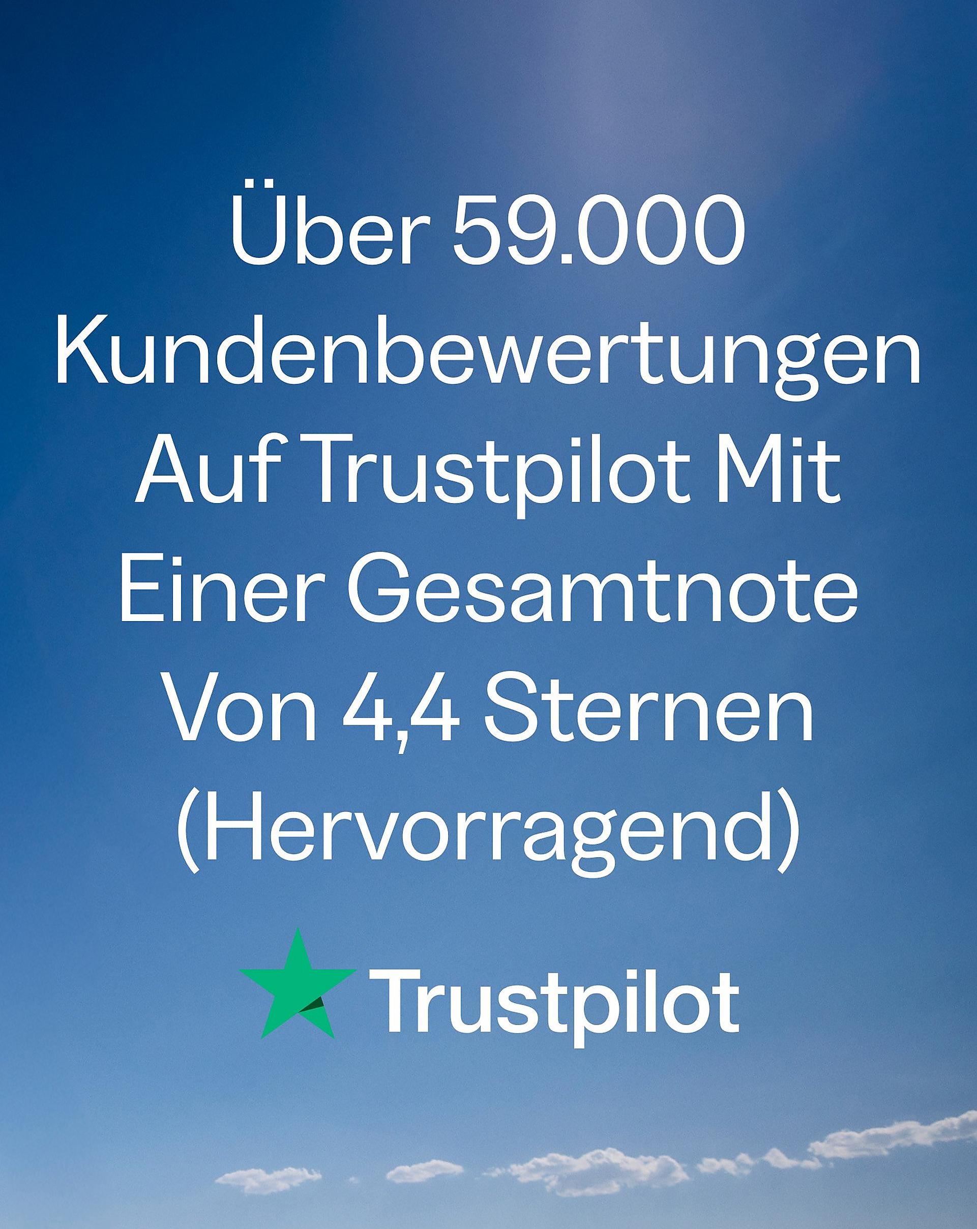 Over 46,000 Trust Pilot Excellent 4.3 Star Rating