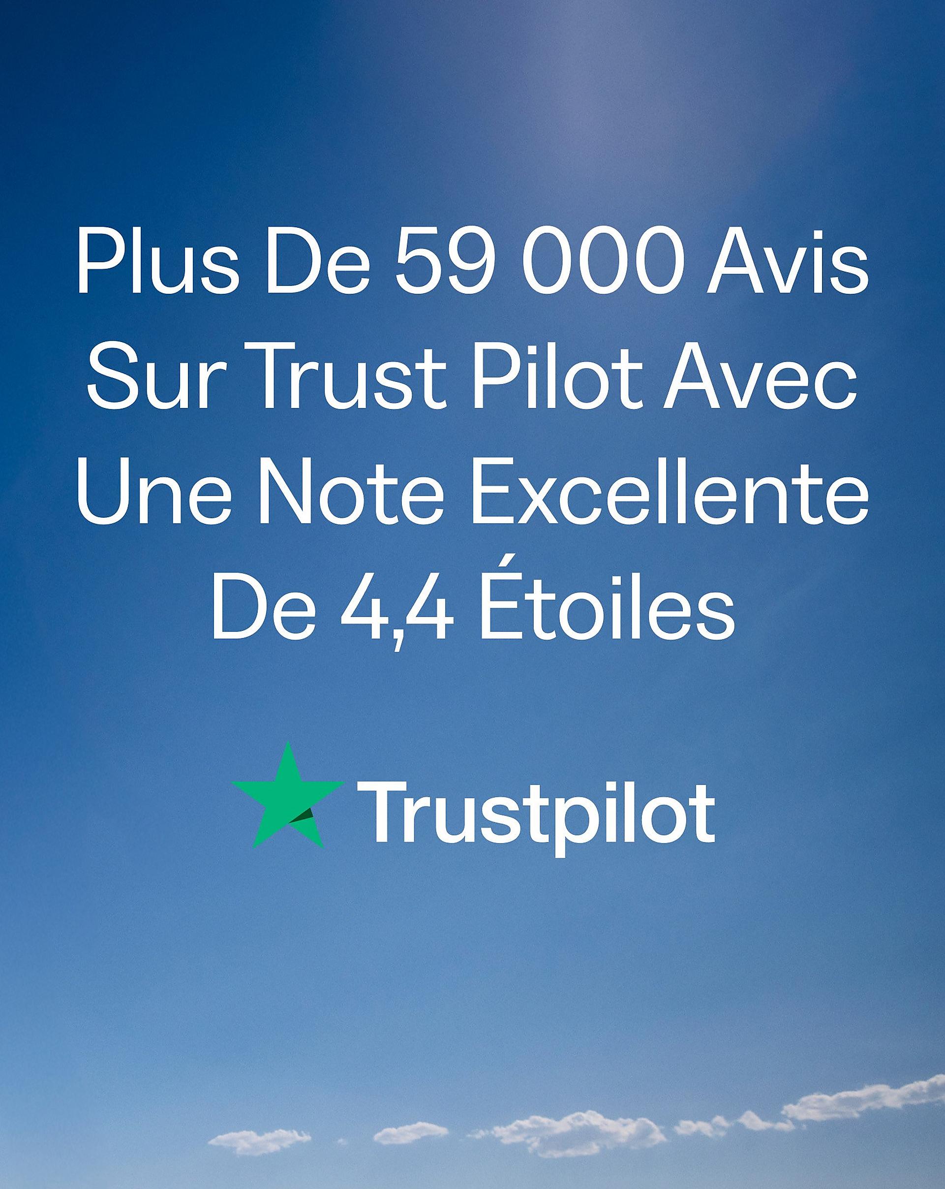 Over 46,000 Trust Pilot Excellent 4.3 Star Rating