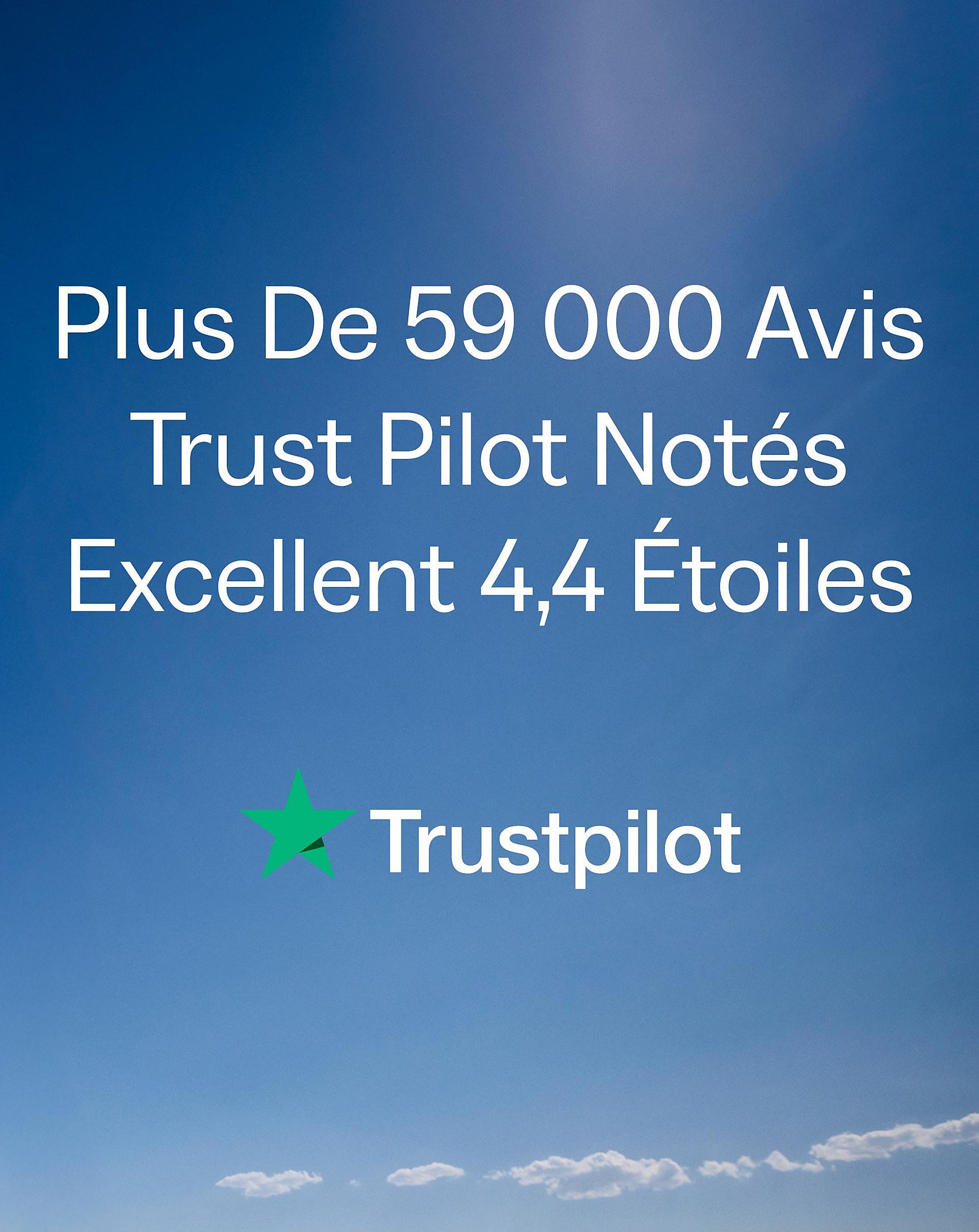 Over 46,000 Trust Pilot Excellent 4.3 Star Rating