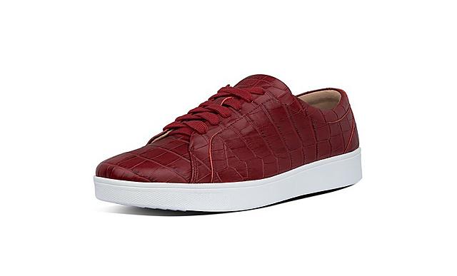 Fitflop Rally sneaker print sneaker in red