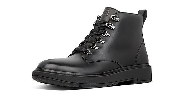 Fitflop leather lace up ankle boots