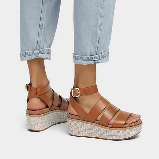 Womens Eloise Ankle Strap Espadrille Wedges | FitFlop US