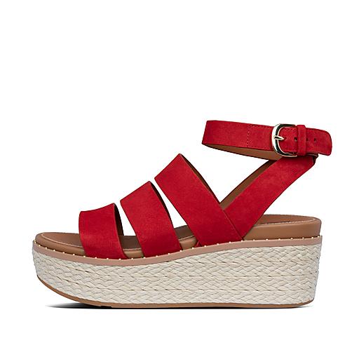 Wedges with best sale strap around ankle