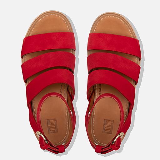 Womens Eloise Suede Wedges With Ankle Strap FitFlop CA