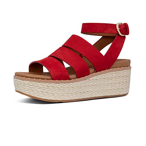 Womens Eloise Suede Wedges With Ankle Strap | FitFlop CA