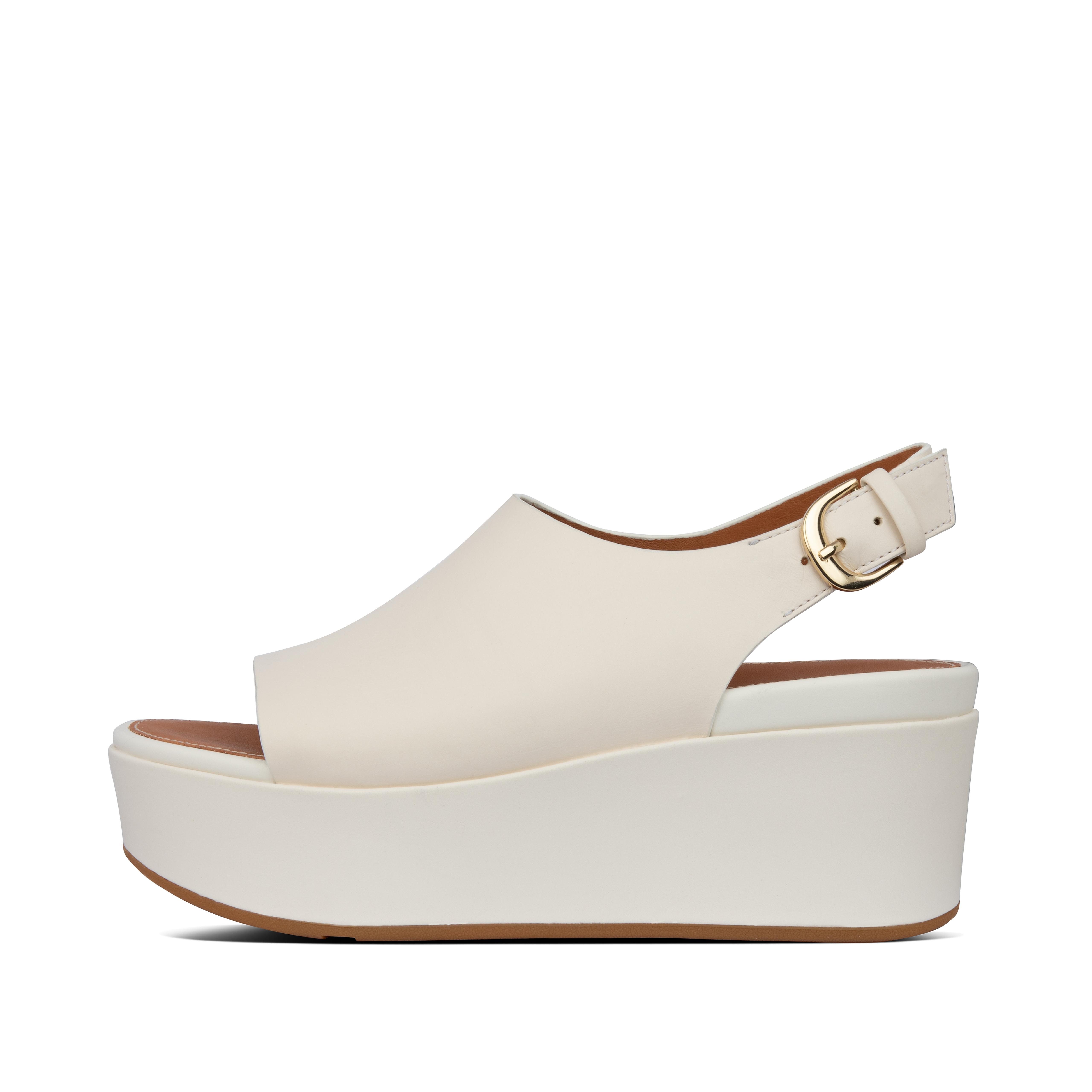 Womens Eloise Ankle Strap Leather Wedges | FitFlop US