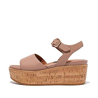 Women's Eloise Cork-Wrap Leather Wedge Sandals | FitFlop US