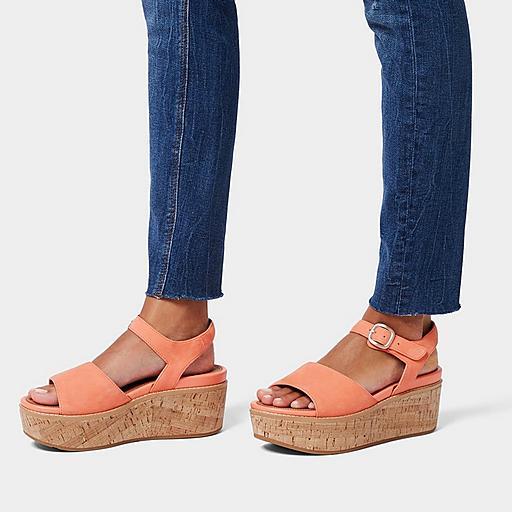 Women's Eloise Suede Back-Strap Wedges | FitFlop US