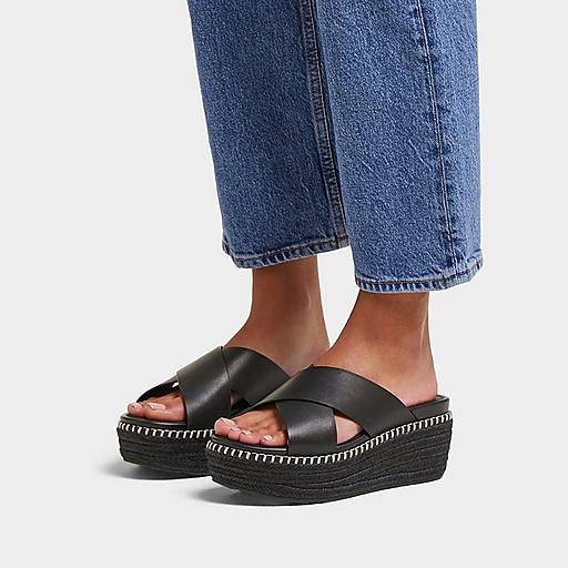 Women's Eloise Leather Slides | FitFlop US