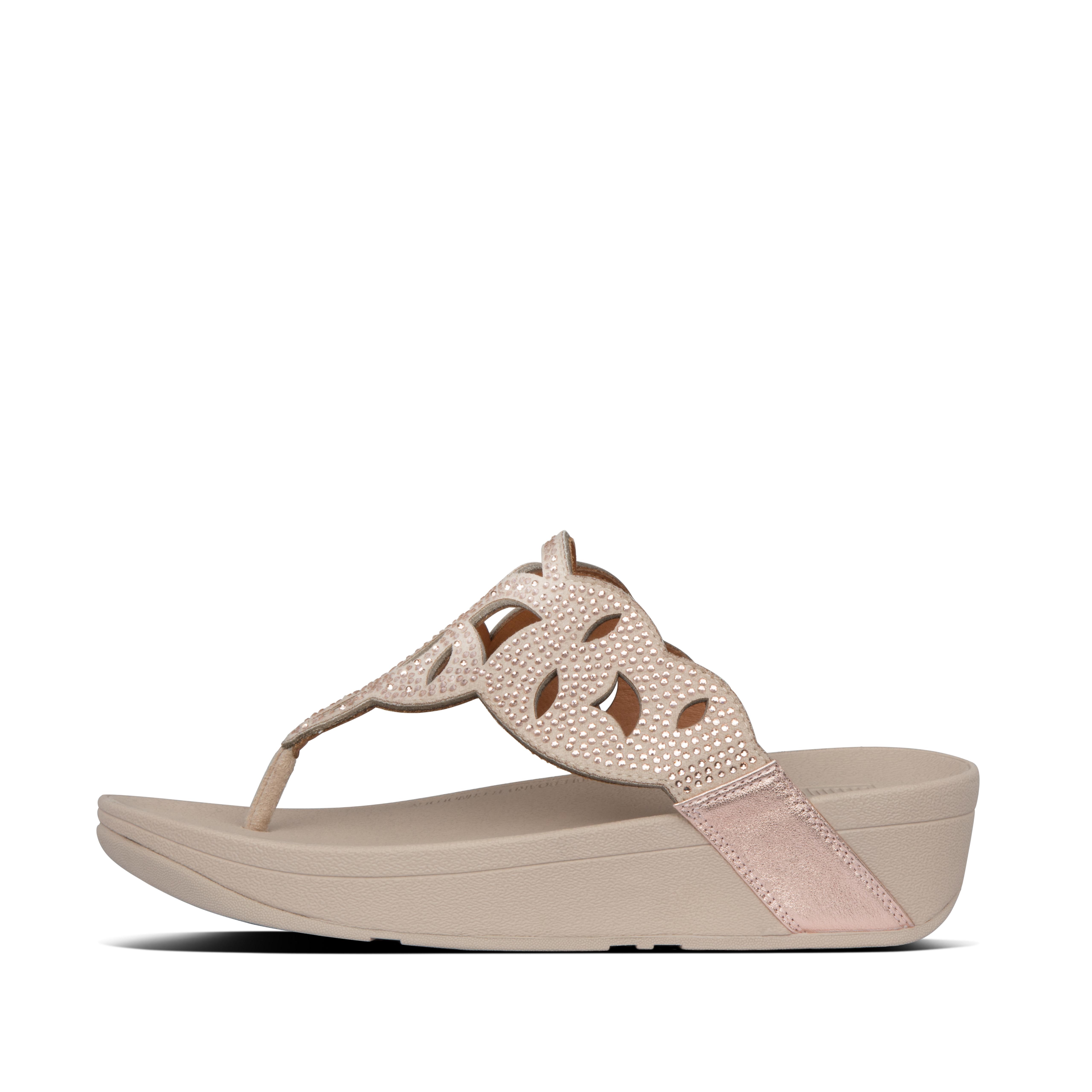 rose gold thongs