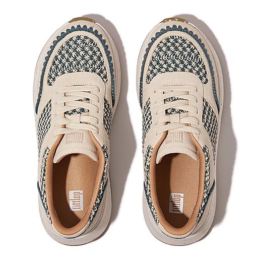 Fitflop stripe store knit sneakers