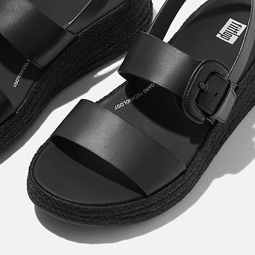 Women's F-Mode Leather Back-Strap-Sandals | FitFlop US Women's F-Mode Leather Back-Strap-Sandals | FitFlop US