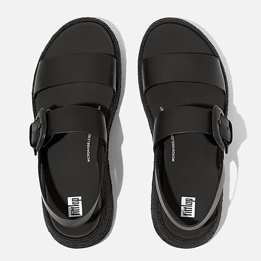 Women's F-Mode Leather Back-Strap-Sandals | FitFlop US Women's F-Mode Leather Back-Strap-Sandals | FitFlop US
