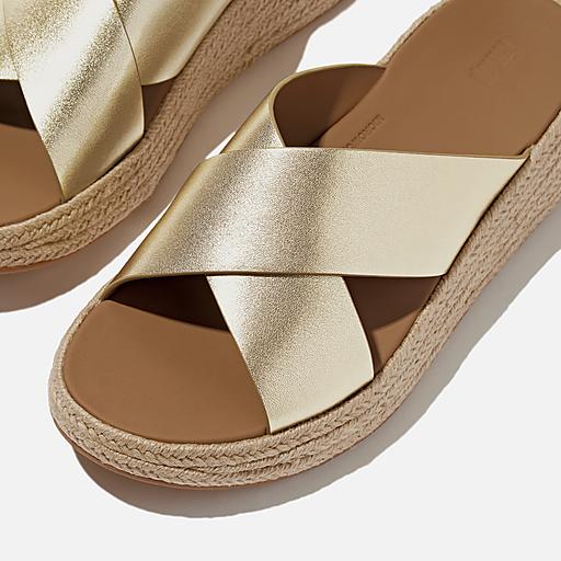 Women's F-Mode Leather Slides | FitFlop US