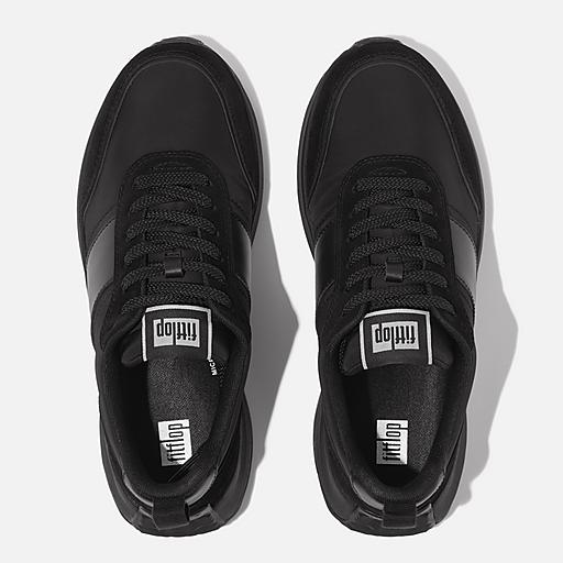 Women's F-Mode Flow Leather Sneakers | FitFlop US
