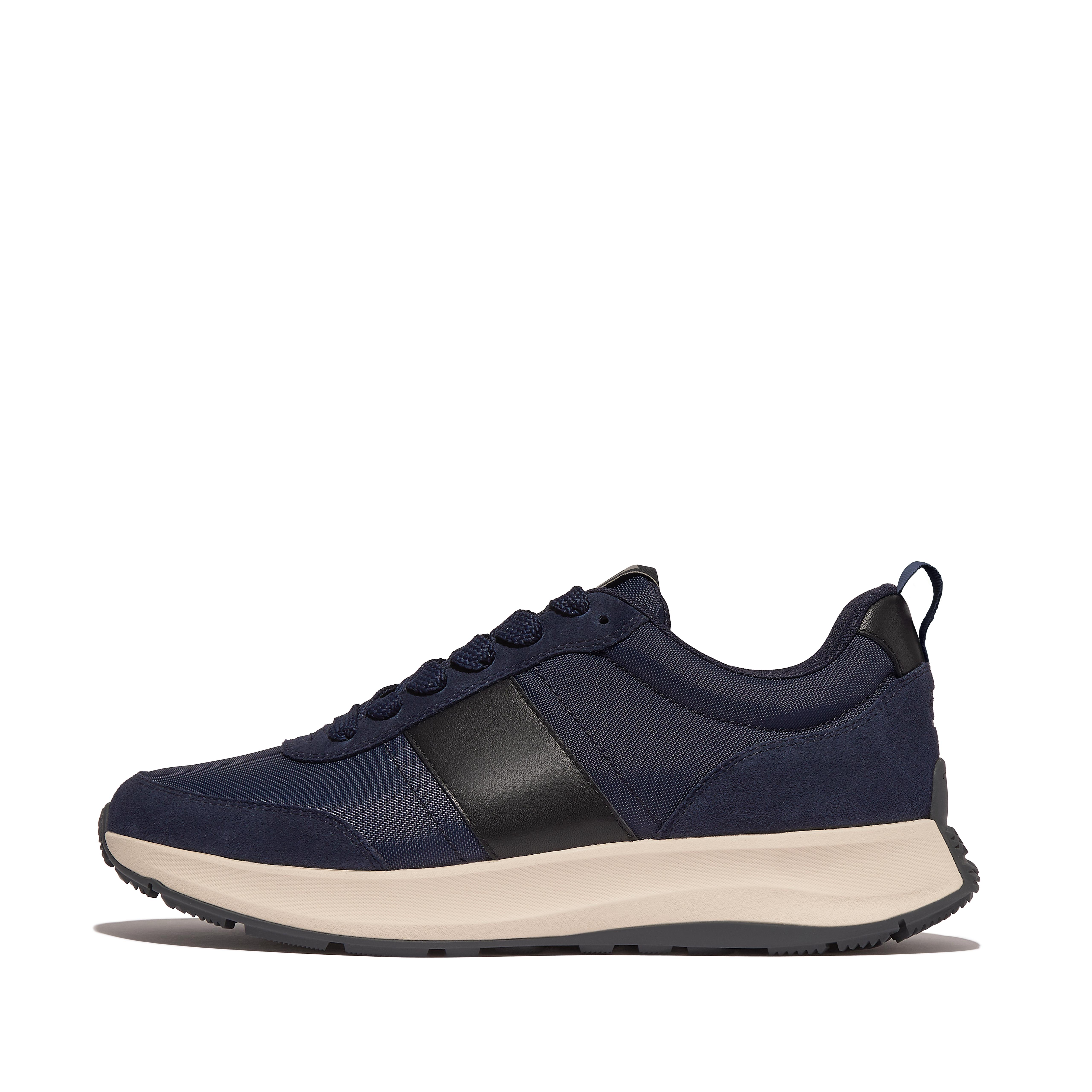 F Mode Leather Suede Fabric Sneakers UK