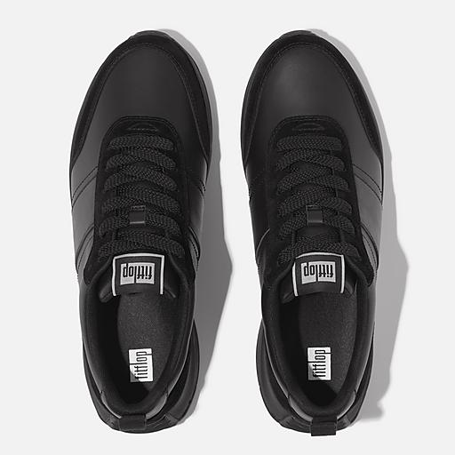 Men's F-Mode Flow Leather Sneakers | FitFlop US